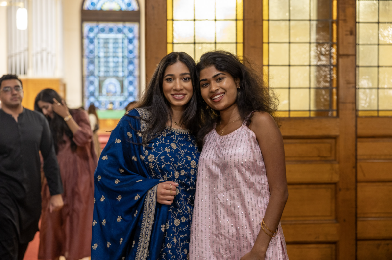 South Asian Association Presidents Nurayn Khan and Aditi Kona