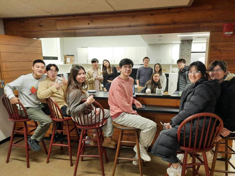 Students at a Tang Yuan social