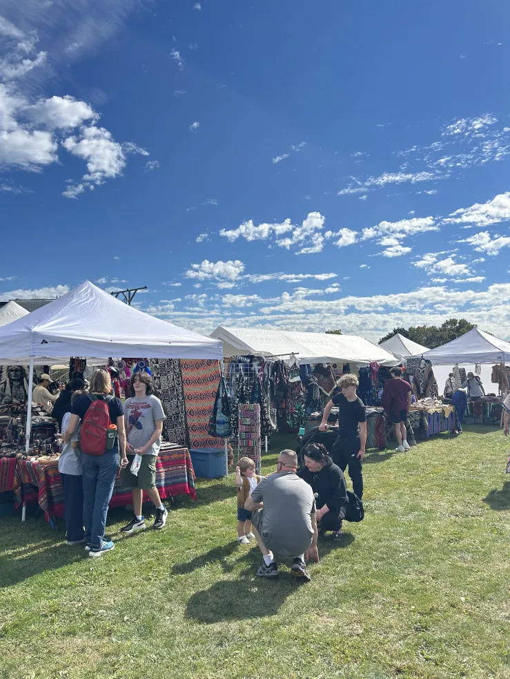 Vendors at the Harvard Powwow
