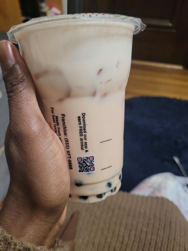 Picture of my favorite strawberry milk tea!