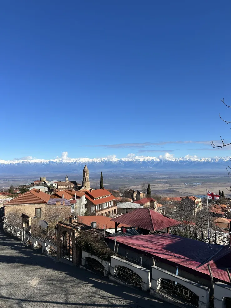 A view of Sighnaghi, known as the city of love.