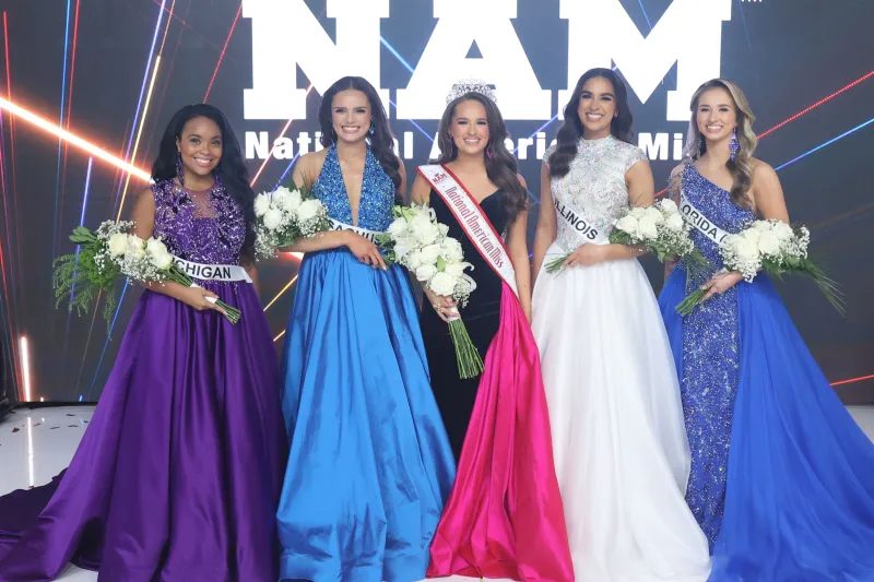 Standing in the Top 5 for the National American Miss Teen Title 