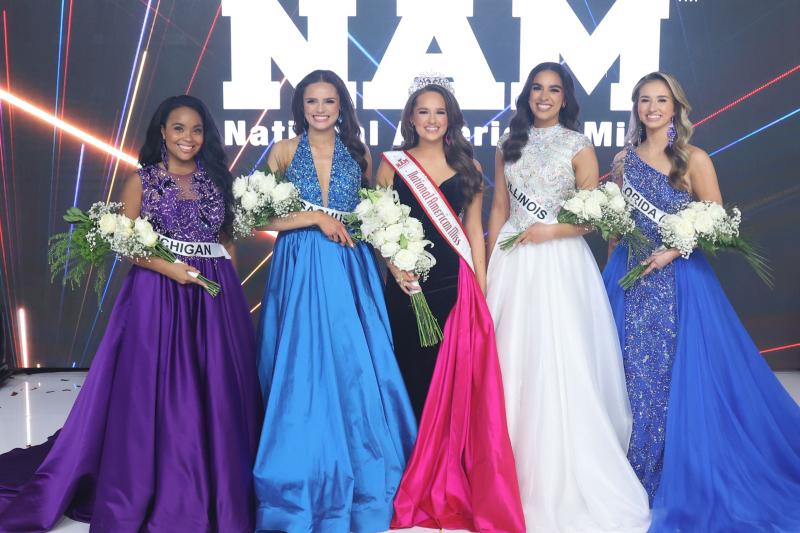 Standing in the Top 5 for the National American Miss Teen Title 