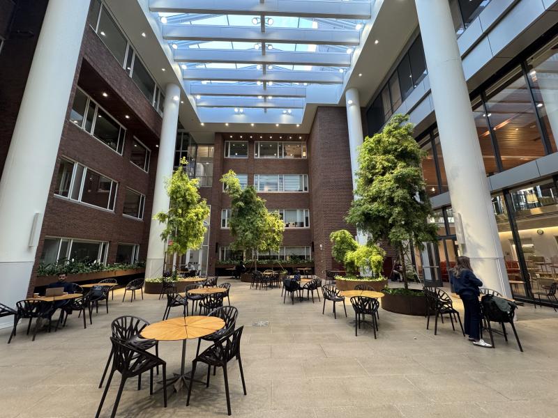 A pavilion in the Harvard Kennedy School of Government