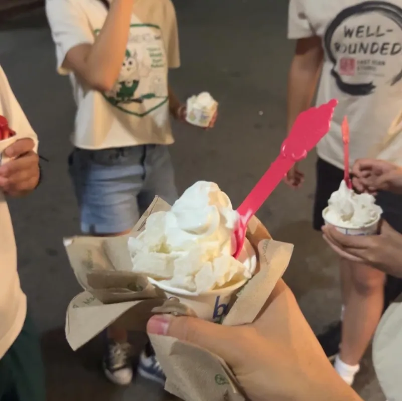  A picture of an original frozen yogurt with mochi from BerryLine.