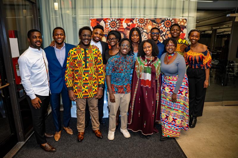 A photo of some of the African class of 2025 in the wedding