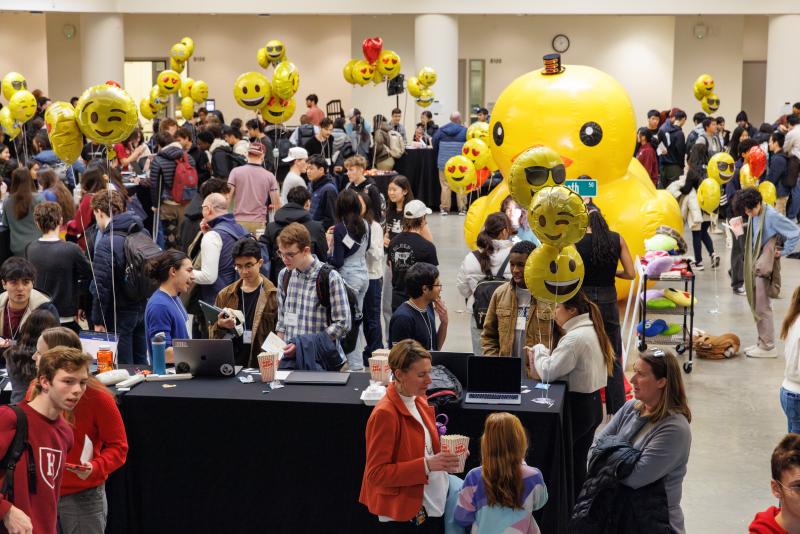 CS50 Fair (Fall 2024) at the Northwest Building.