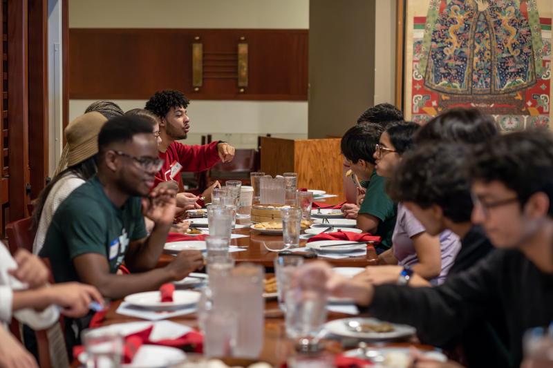 A photo taken during one of the past CS50 lunches at Changsho.