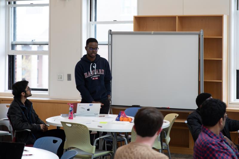 Inno speaking during the spring 2023 CS50 staff training.