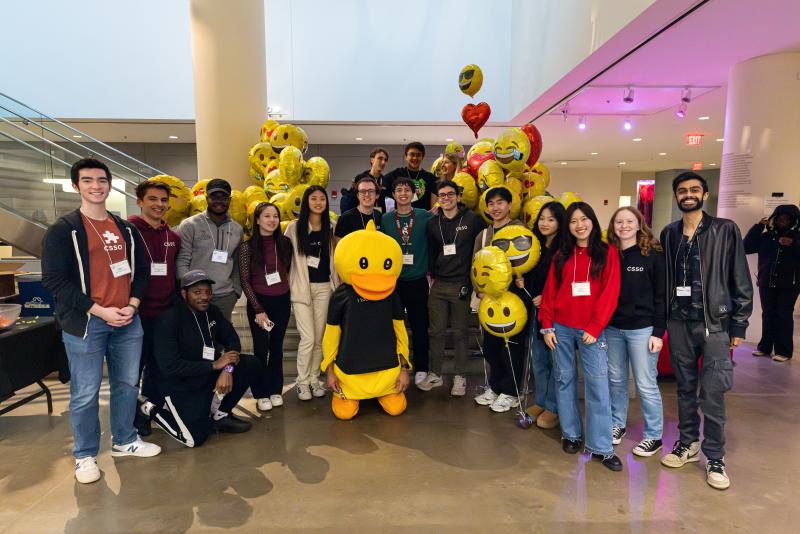 A photo of some CS50 staff members at the fall 2024 fair.