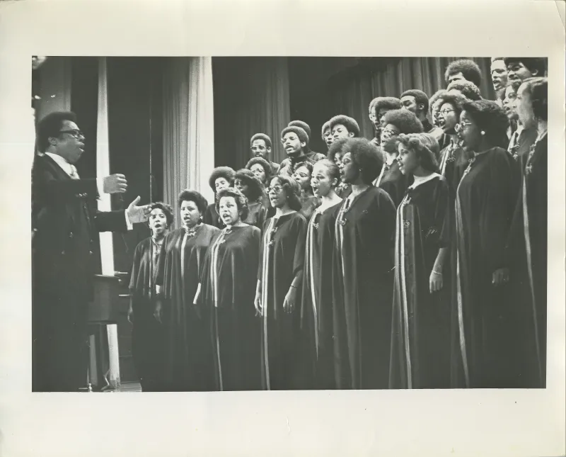 Some of Kuumba's Founding Members singing