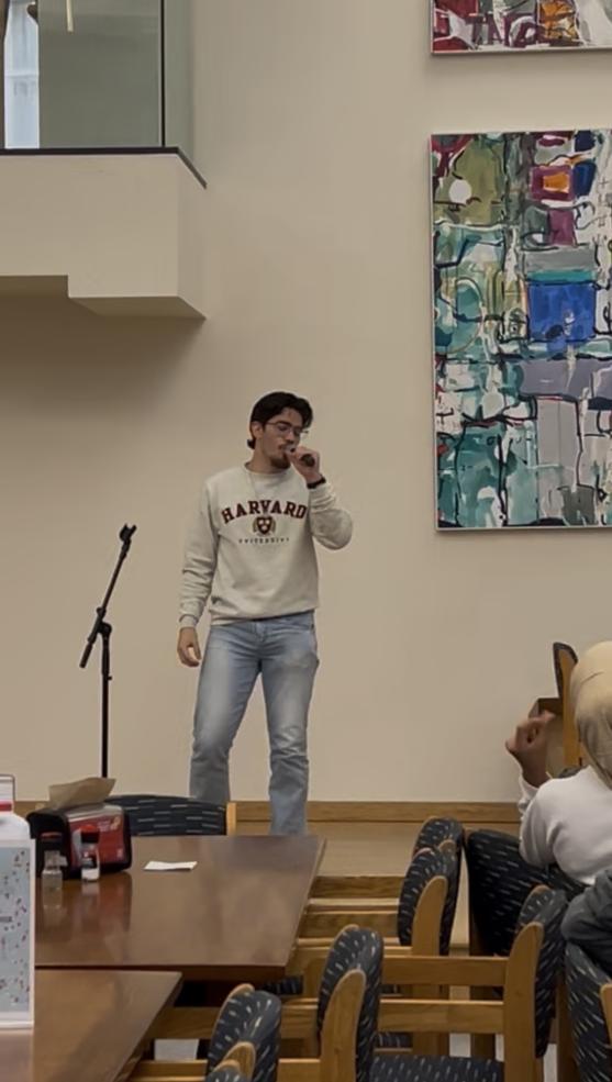 A photo of me mid-performance!