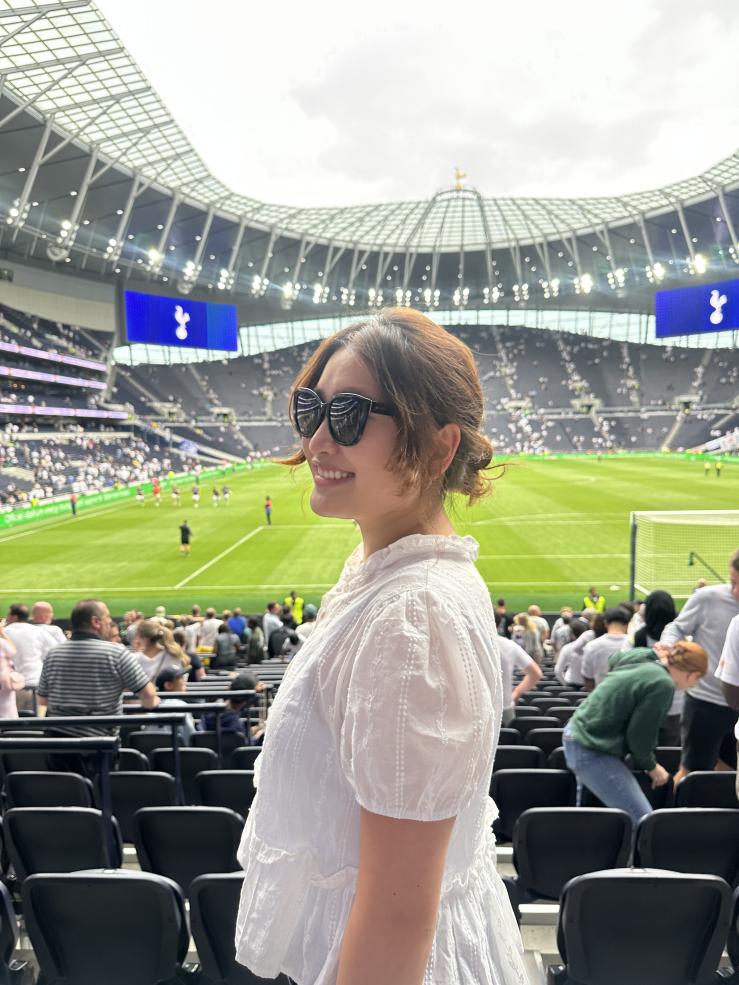 Eliana at Tottenham game