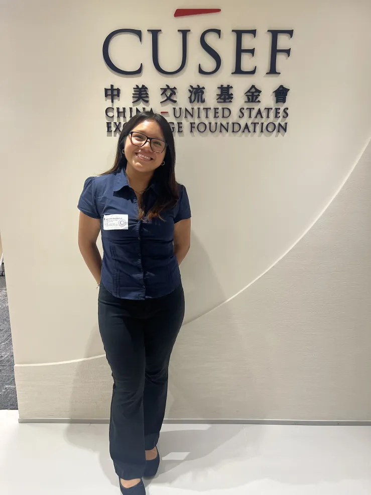 Melissa at the CUSEF office