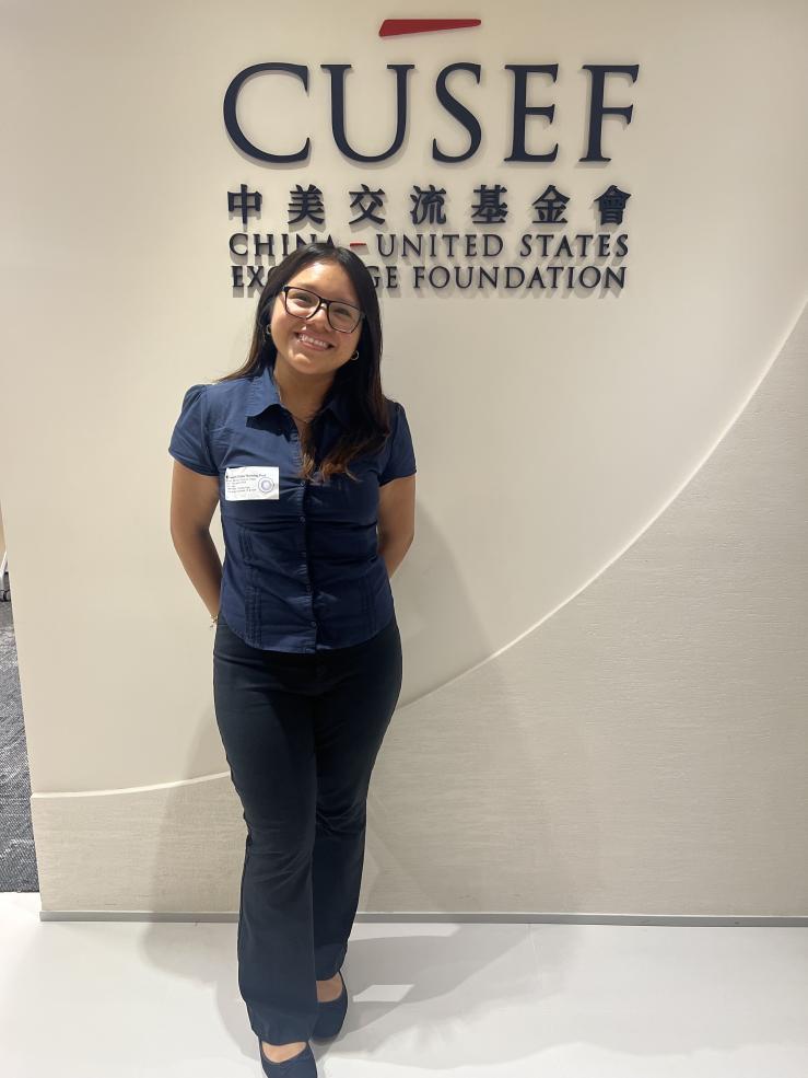 Melissa at the CUSEF office