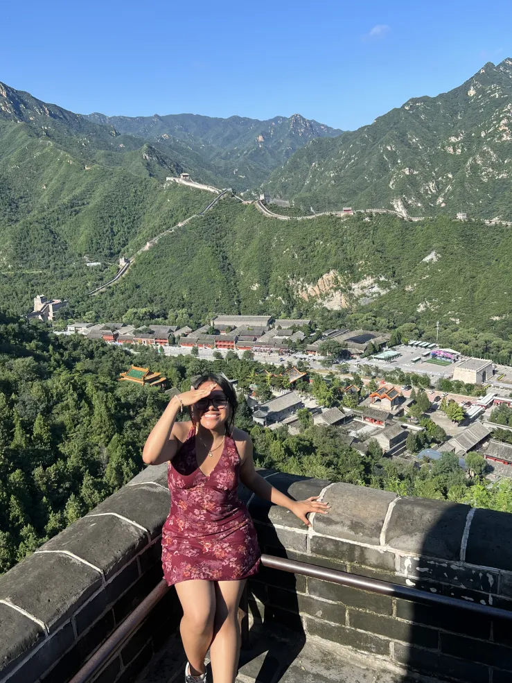 Melissa in the Great Wall of China