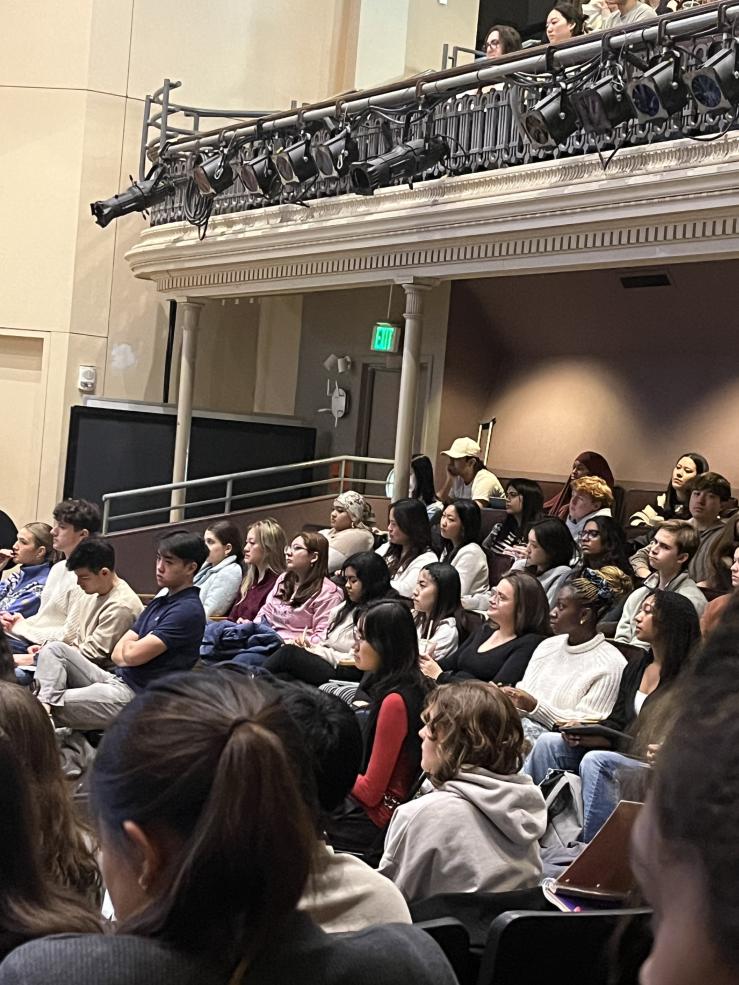 A lecture hall full of students