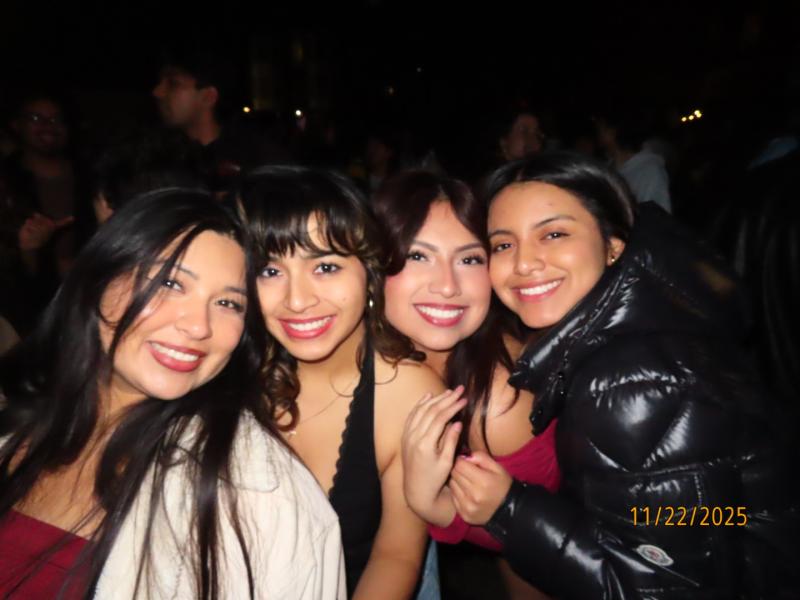 Four female students smiling.