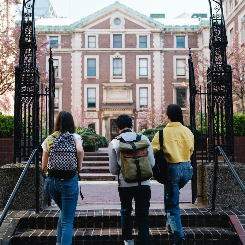 Entrance to the Harvard Barker Center