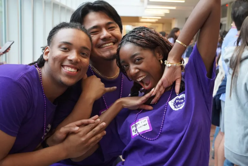 Group of Student Leaders in FUP T-Shirts
