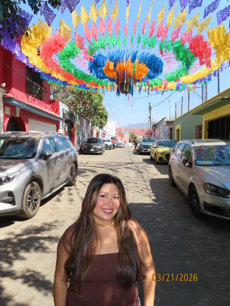 Daisy in the Barrio of Jalatlaco. 