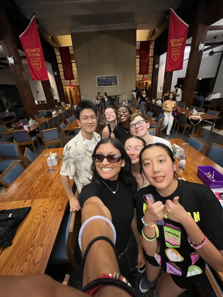 First-Year Students in Quincy Dining Hall