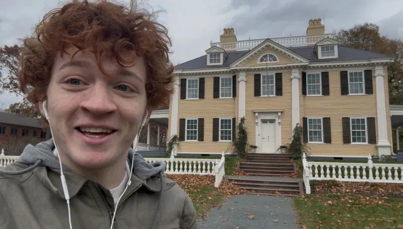 Me at the Longfellow House