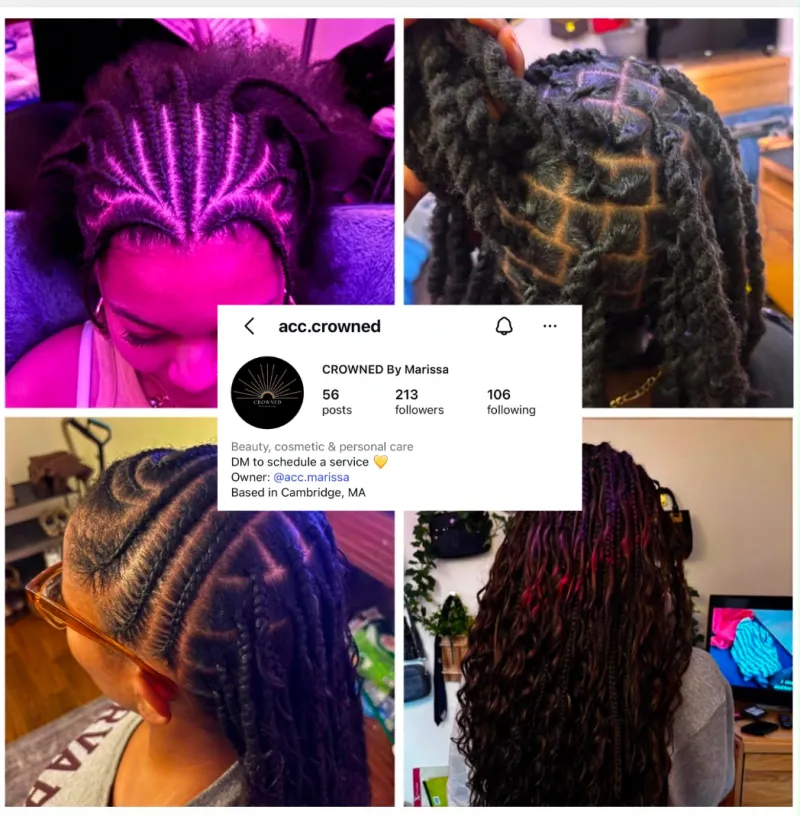 collage of multiple natural hairstyles