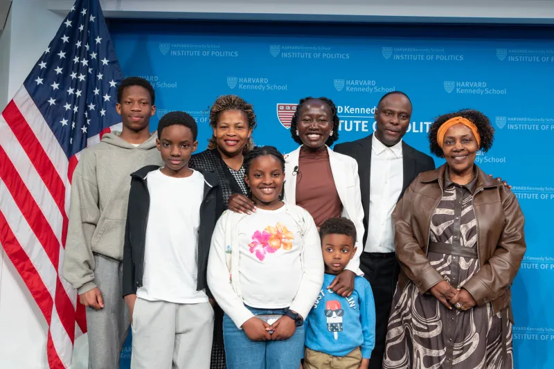 Pastor Daniel and his family showing their support at the Our Narratives Showcase at Harvard’s JFK Jr. Forum.