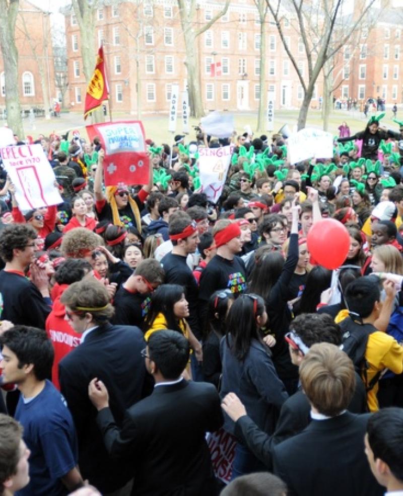 Photograph of students during Housing Day