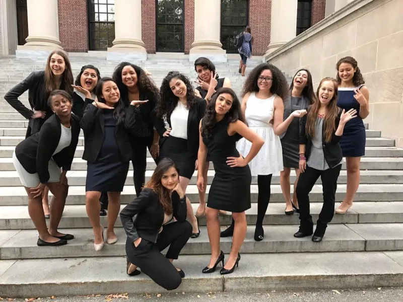 The board members for the Latina Empowerment and Development Conference pose for a fun picture
