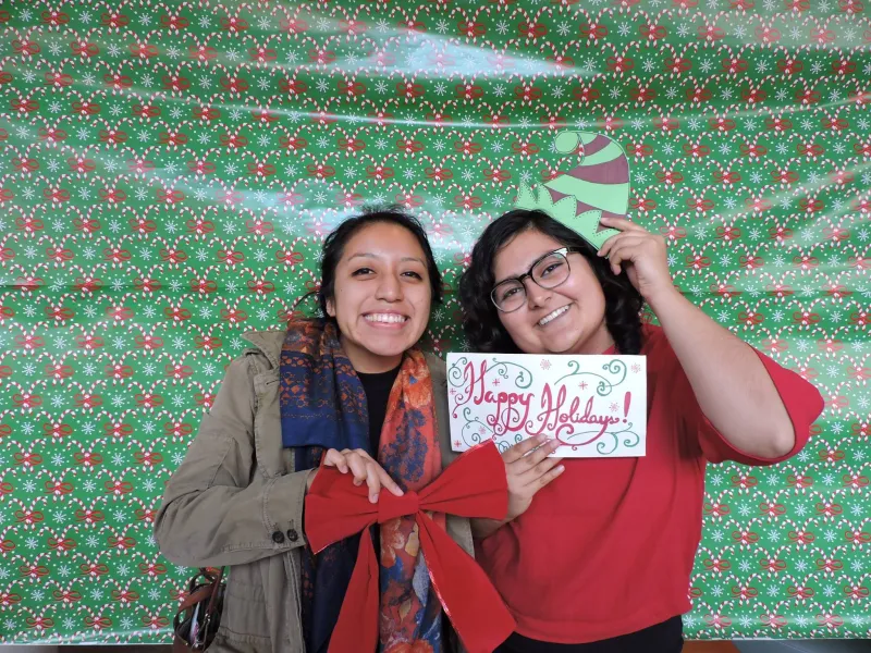 Maria poses for a picture with Yasmin, her director for the Latina Empowerment and Development Conference