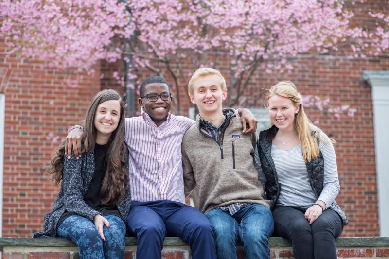 Photograph of author with other Harvard College Connection coordinators