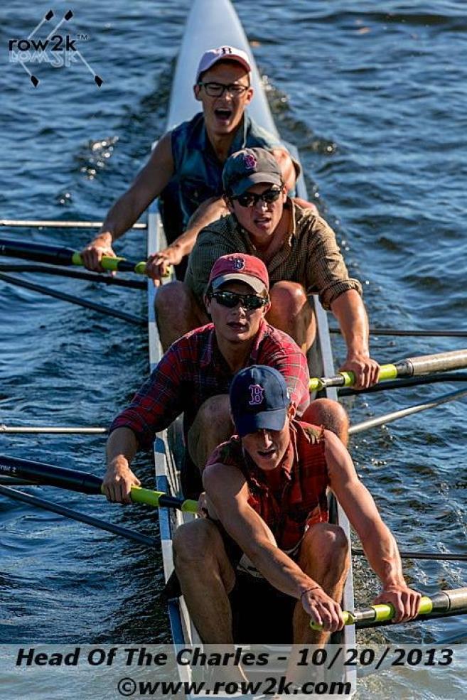 Men&#039;s team racing in the Head of the Charles