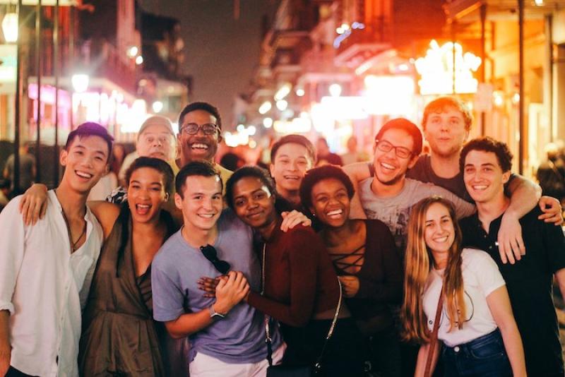 Students from the LowKeys student group in New Orleans