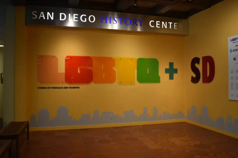 a LGBTQ+ museum display