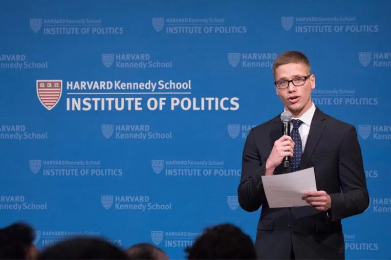 Student Speaking on Stage