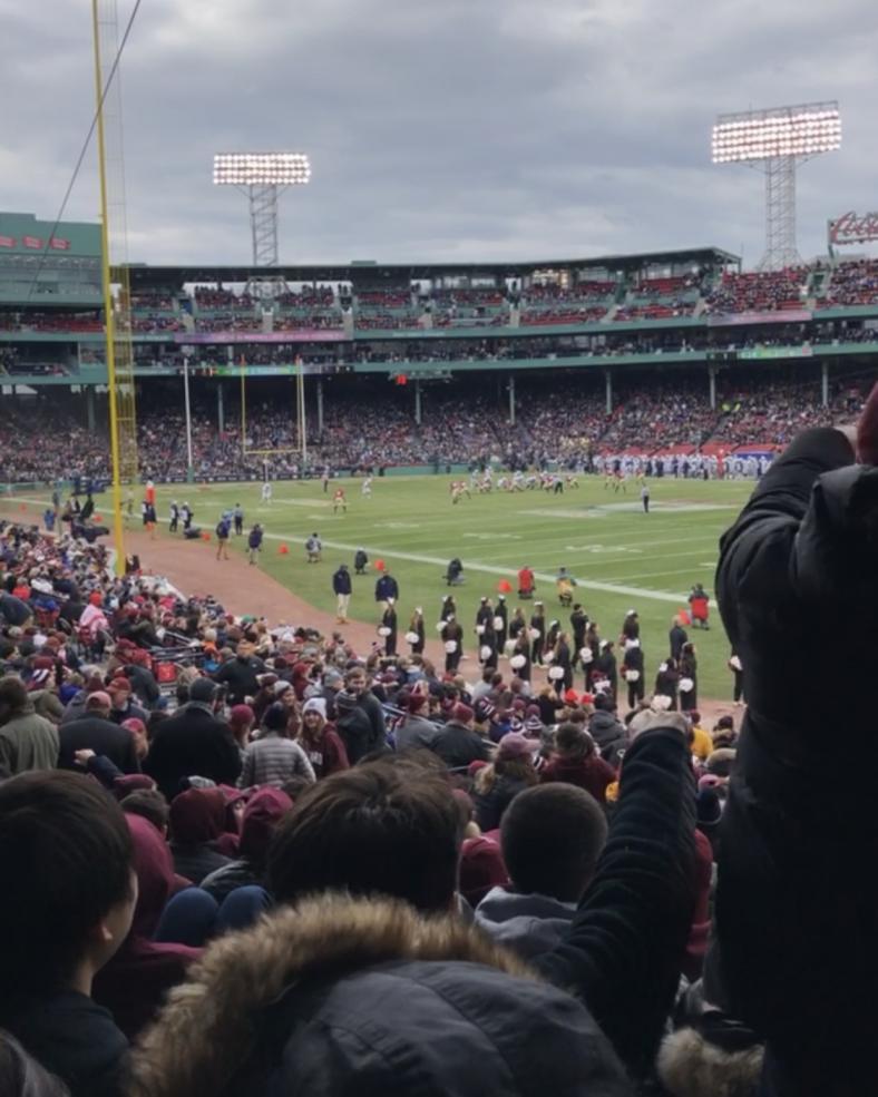 Fenway Park during the Harvard-Yale 2018 game.