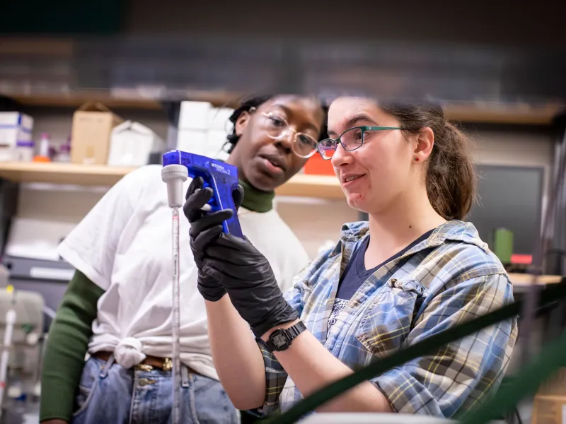 students in lab