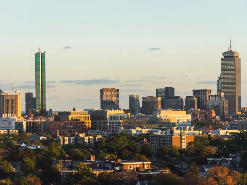 Boston city skyline