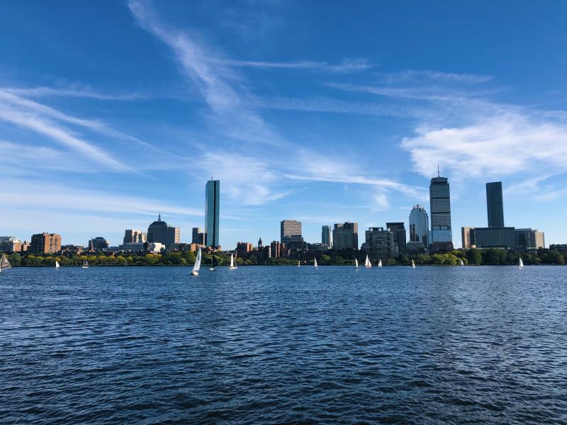 Boston skyline over Charles River