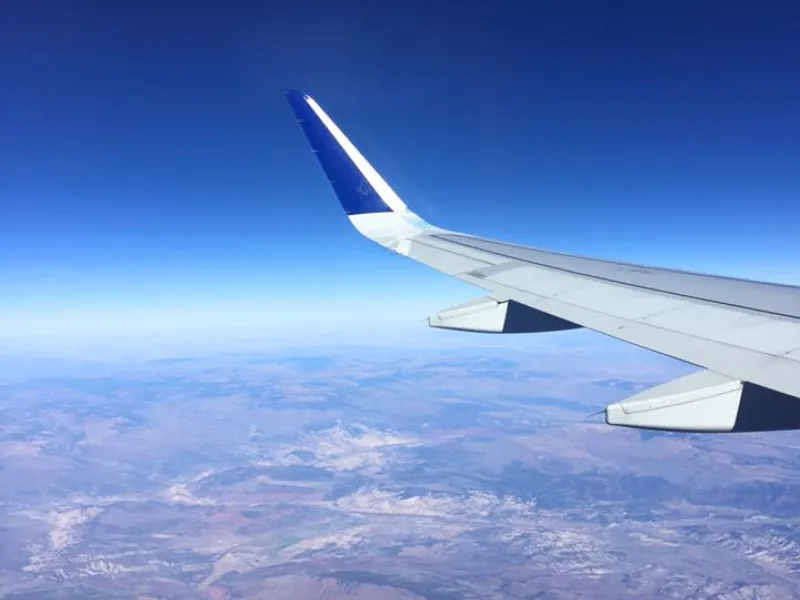My view out the window as I flew to Europe for the first time