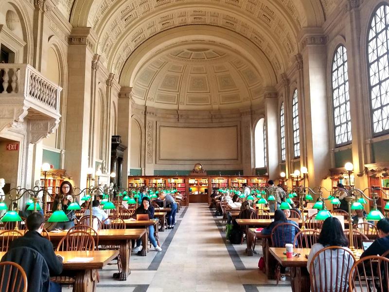 Interior of the Boston Public Library