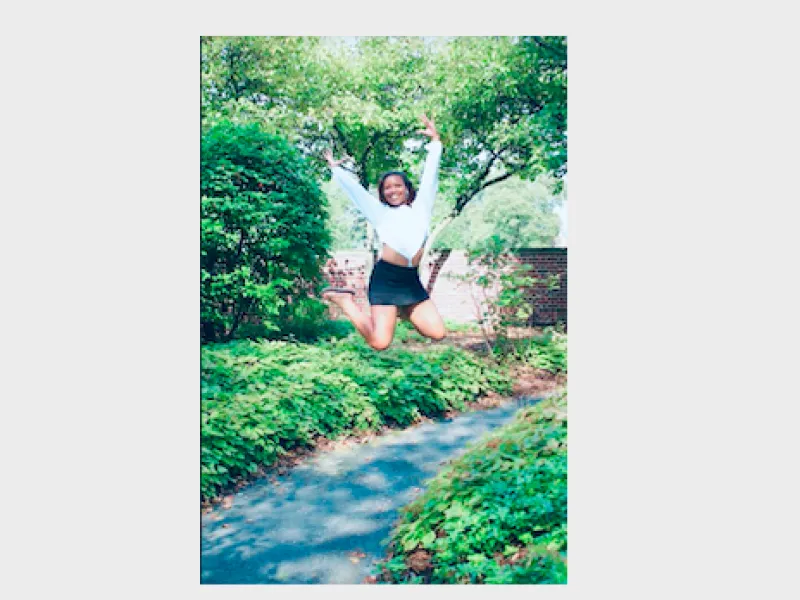 A dancer jumping in the air