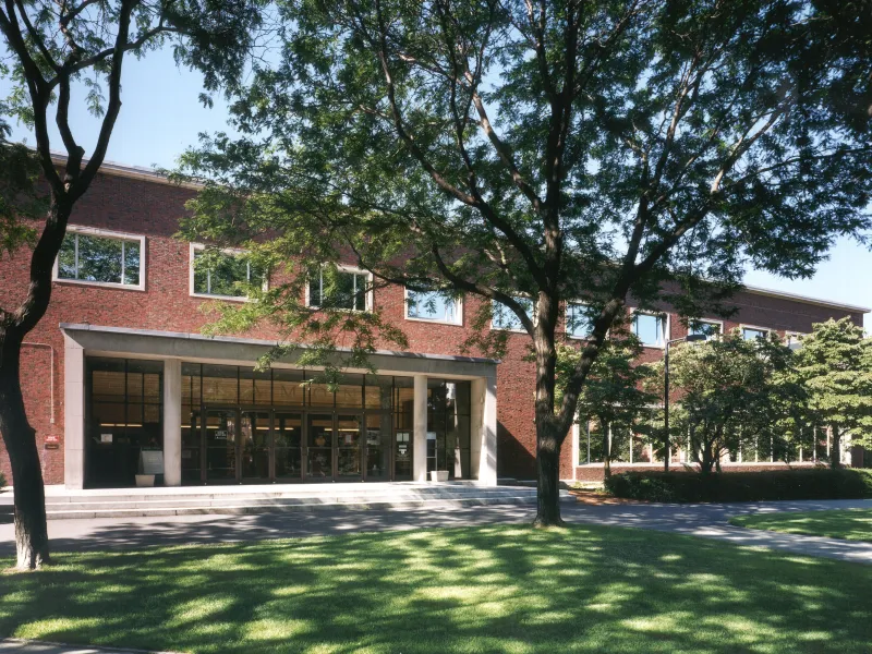 A photo of Lamont's exterior building