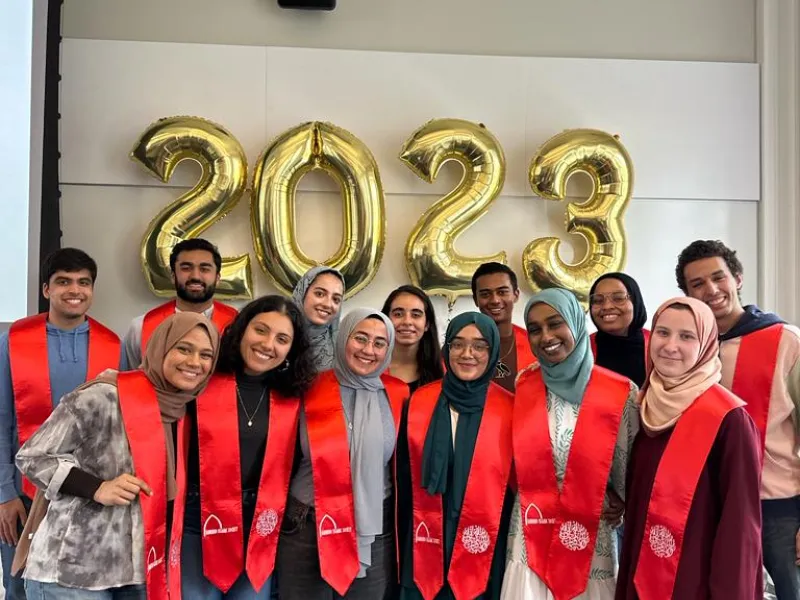 Seniors at the Harvard Islamic Society Send Off