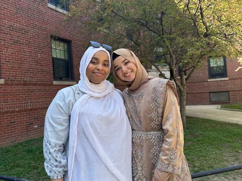 Malika Umar and Samia Afrose Celebrating Eid-al-Fitr