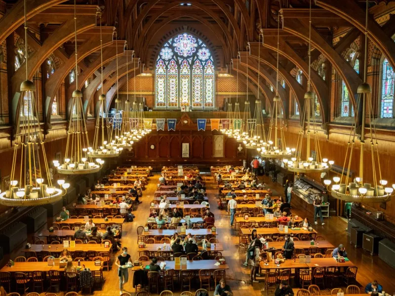 Picture of first-year dining hall Annenberg