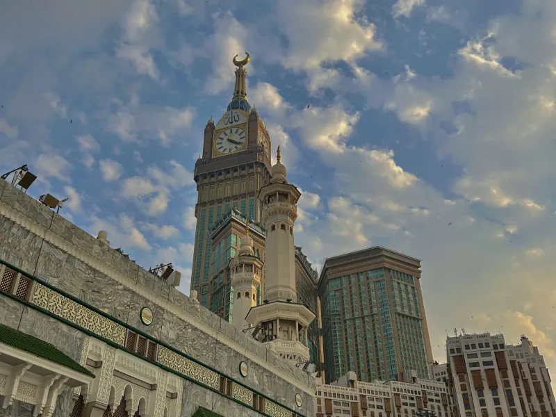 View of Clock Tower from the side of Masjid al-Haram