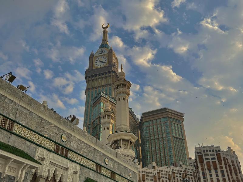 View of Clock Tower from the side of Masjid al-Haram